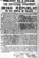 An original copy of the 1916 Proclamation of the Irish Republic